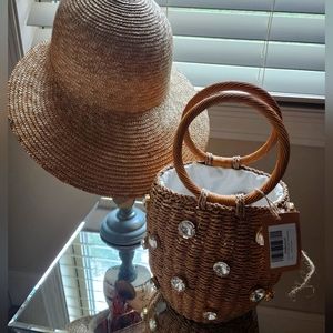 Beautiful Straw bag and Vintage Straw Hat